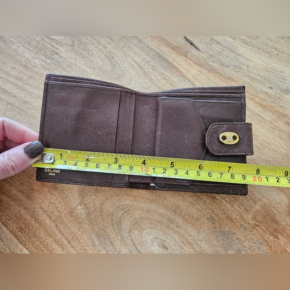 Rare CELINE Calf Hair Vintage Wallet - Picture 9 of 10